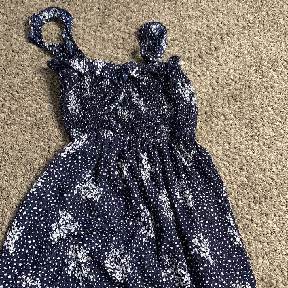 blue with a somewhat floral print